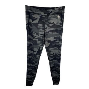 Abercrombie Kids Camouflage Leggings Size 15/16 Gray & Black Polyester/Elastane